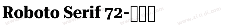 Roboto Serif 72字体转换